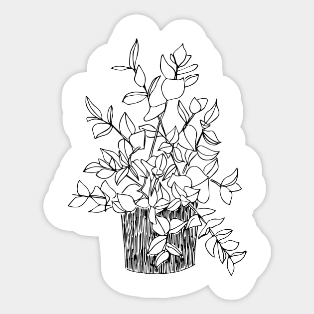 potted plant Sticker by nfrenette